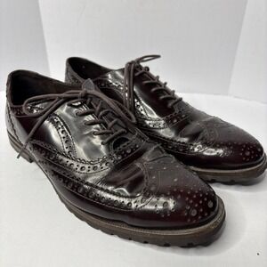 JOHNSTON MURPHY Brown Leather Wingtip Dress Shoes Men's Size 8.5 (M-110)